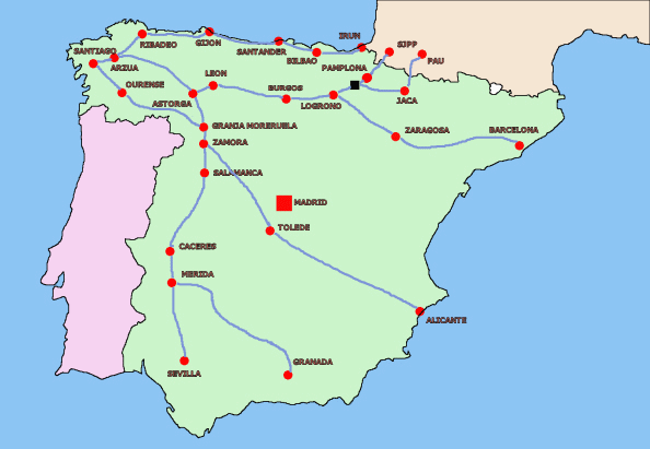 Caminos en Espagne